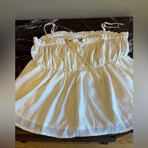 American eagle size large white flowy top